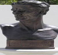 Adam Lindsay Gordon Bronze Bust - Accommodation Brunswick Heads