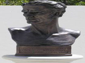 Adam Lindsay Gordon Bronze Bust - Accommodation Brunswick Heads 0