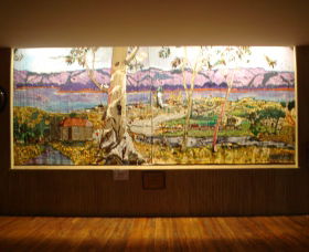 Adaminaby Memorial Hall Stage Curtain - Accommodation Brunswick Heads 0