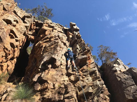 Rock Climbing In Morialta - Accommodation Brunswick Heads 1