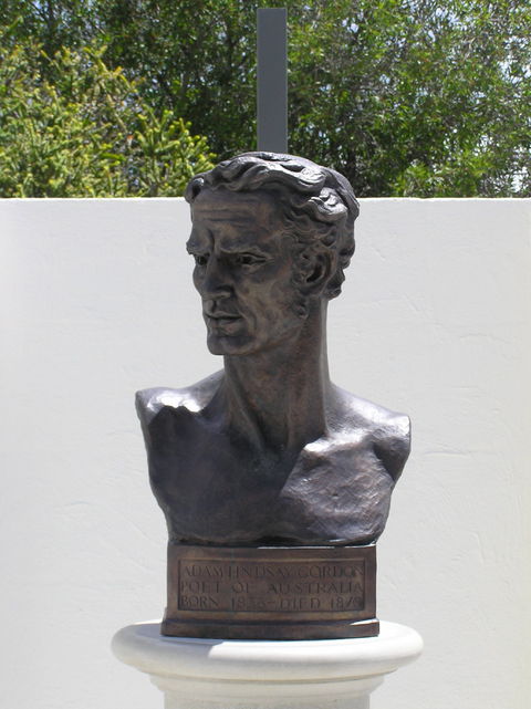Adam Lindsay Gordon Bronze Bust - Accommodation Brunswick Heads 0