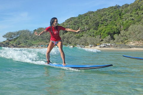 Noosa Surf Lesson Austraila\'s Longest Wave 4x4 Day Adventure - Accommodation Brunswick Heads 6