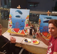 Paint and Sip Social Art Classes 2 for 1 - Accommodation Brunswick Heads