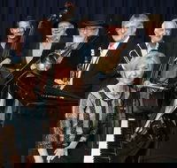 The Caxton Street Jazz Band in the Swigmore Hall at Robert Channon Wines - Accommodation Brunswick Heads