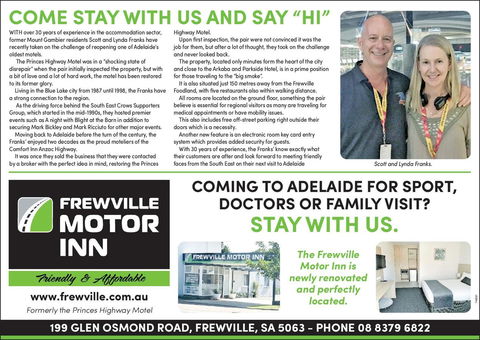 Frewville Motor Inn - Accommodation Brunswick Heads 7