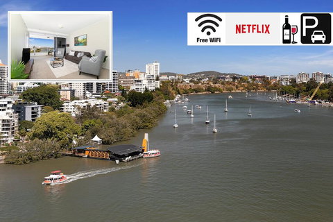 Executive Lux 3 Bedroom - Brisbane CBD - Views - Pool - Wifi - Free Parking - Accommodation Brunswick Heads 0