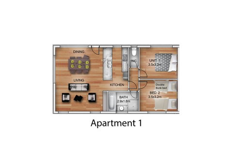 Luxury Motel Style Accommodation - Accommodation Brunswick Heads 3