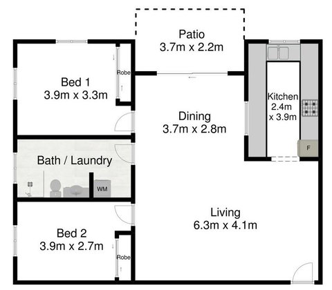 Spacious 2 Bedroom Beach Side Apartment - Close To Shopping Centre With Coles, Health Food Shop, Sushi, Pizza, Cafes, Hairdresse - Accommodation Brunswick Heads 2