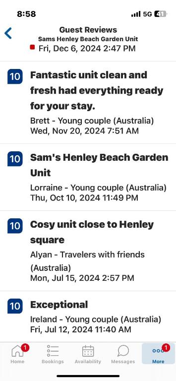 Sams Henley Beach Garden Unit - Accommodation Brunswick Heads 3