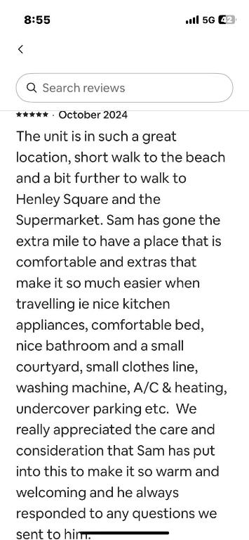 Sams Henley Beach Garden Unit - Accommodation Brunswick Heads 1