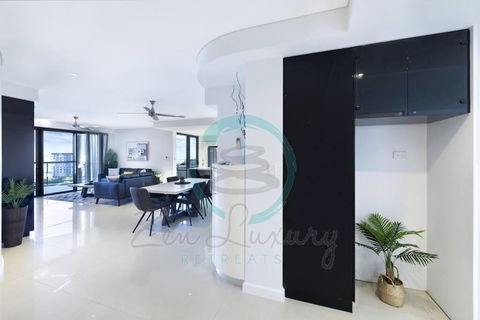 ZEN AT ARKABA 3BR Luxury Waterfront Apt Pool + BBQ - Accommodation Brunswick Heads 3