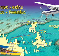 Scenic Flight - Great Barrier Reef Heart Reef Whitehaven Beach  Hill Inlet - Accommodation Brunswick Heads